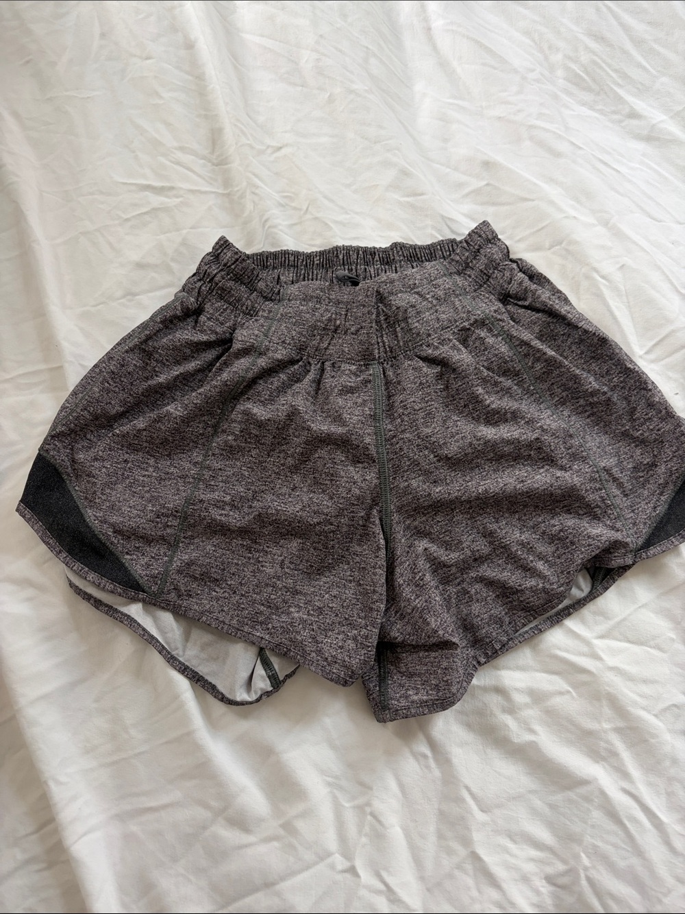 lululemon athletica Heathered Charcoal Grey Athletic Shorts